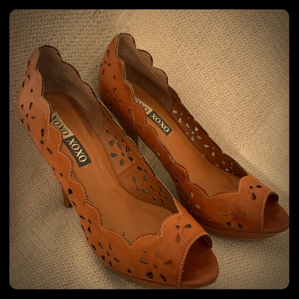 4” leather pump